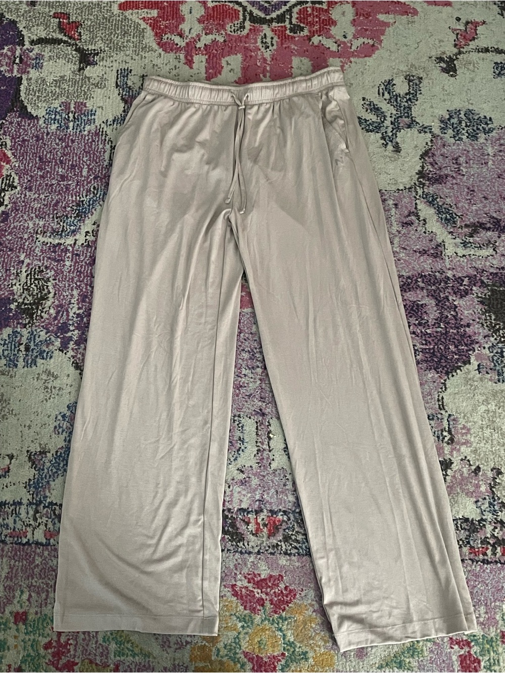 Natori Taupe Relaxed Waist Pull-On Pants